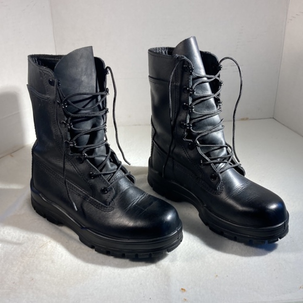 Bates Mens 9 Steel Toe Black Boots
